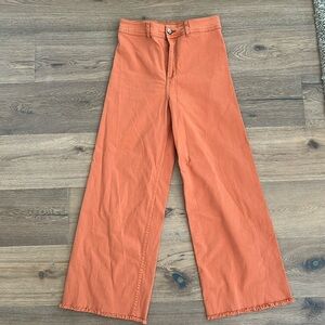 Orange Billabong wide-leg jeans